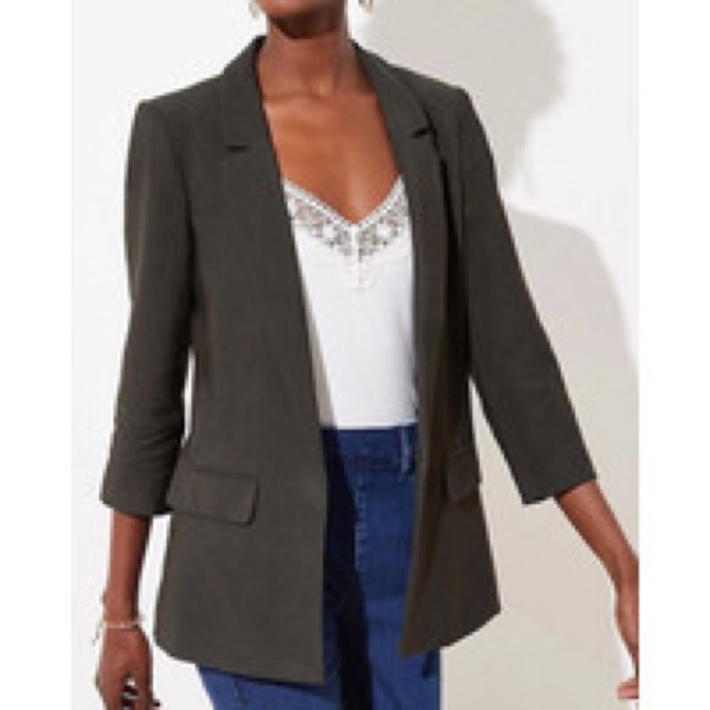 Loft Dark Green Blazer NWT Size 0